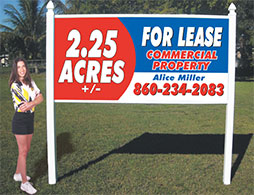 4x8 signs for commercial real estate auction