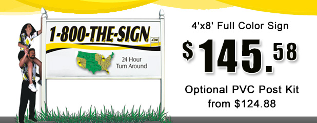 4x8 Commercial signs $139.95